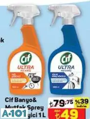 CİF BANYO&MUTFAK SPREY TEMİZLEYİCİ 1 L